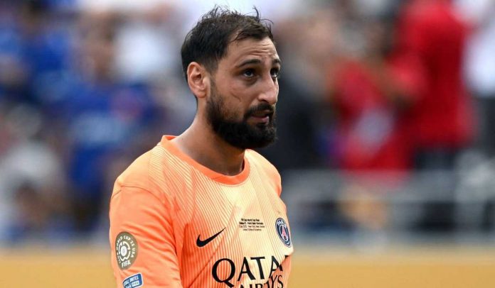 Gianluigi Donnarumma di laga PSG vs Chelsea