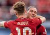 Harvey Elliot dan Darwin Nunez merayakan gol bersama