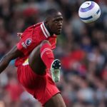 Ibrahima Konate dalam sebuah aksinya di Liverpool