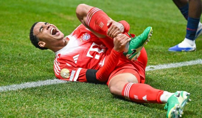 Jamal Musiala menderita cedera serius di laga PSG vs Bayern