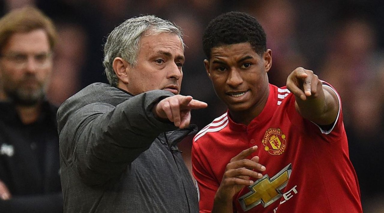 Jose Mourinho dan Marcus Rashford