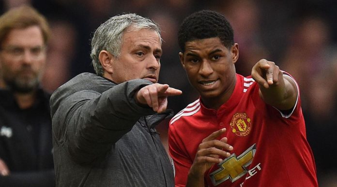 Jose Mourinho dan Marcus Rashford
