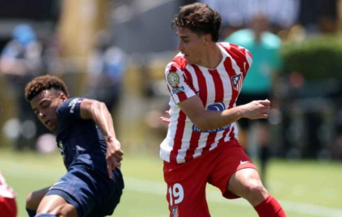 Julian Alvarez dalam aksinya untuk Atletico Madrid