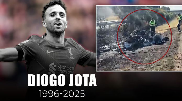 Kondisi mobil Lamborghini Diogo jota yang mengalami kecelakaan maut