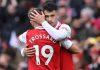 Leandro Trossard dan Gabriel Martinelli pemain Arsenal