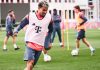 Luis Diaz dalam Sesi Latihan Bayern Munchen