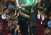 Marcus Rashford dalam sebuah laga di Aston Villa