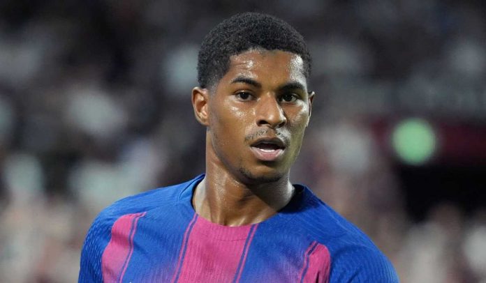 Marcus Rashford menjalani debut di Barcelona