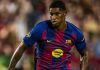 Marcus Rashford saat menjalani debutnya bersama Barcelona