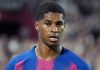 Marcus Rashford saat tampil debut di Barcelona vs Vissel Kobe