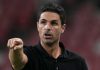 Mikel Arteta di laga pramusim Arsenal vs Newcastle United