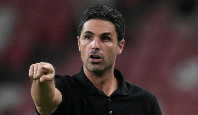 Mikel Arteta di laga pramusim Arsenal vs Newcastle United