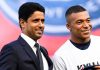 Nasser Al-Khaelafi saat bersama Kylian Mbappe