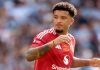 Pemain Manchester United Jadon Sancho