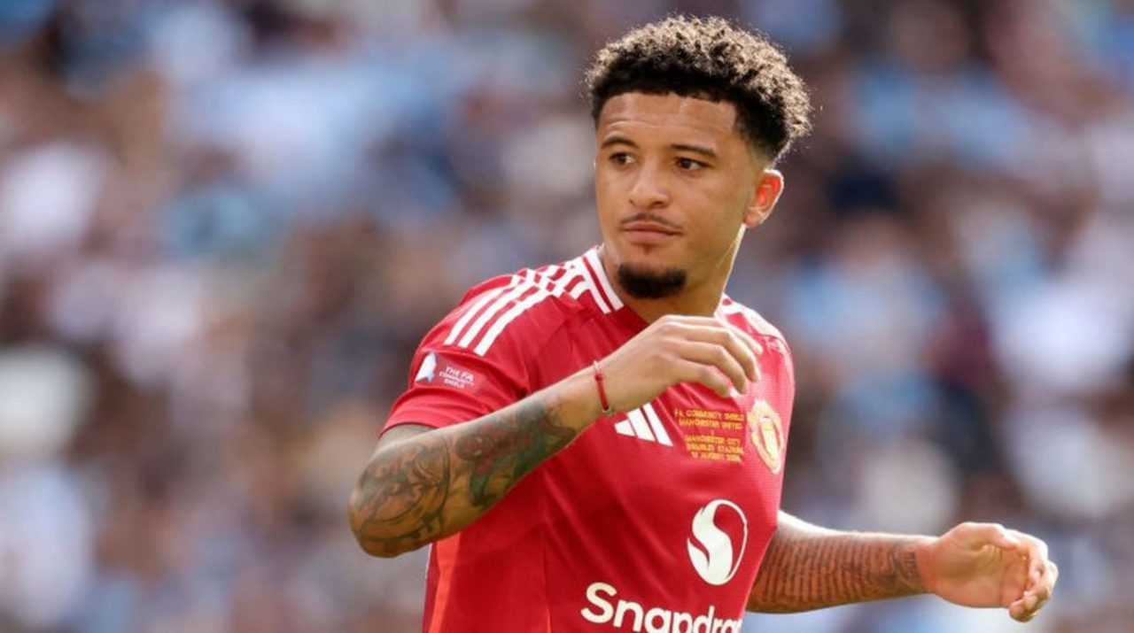 Pemain Manchester United Jadon Sancho