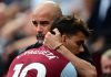 Pep Guardiola pelatih Manchester City dan Lucas Paqueta