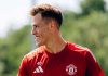 Radek Vitek saat menjalani sesi latihan di Manchester United