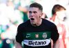 Victor Gyokeres selebrasi merayakan golnya untuk Sporting