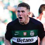 Victor Gyokeres selebrasi merayakan golnya untuk Sporting