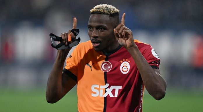 Victor Osimhen pemain Napoli yang dipinjamkan ke Galatasaray