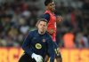 Wojciech Szczesny dalam sebuah sesi pemanasan Barcelona
