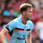Aksi Nathan Collins di laga Nottingham Forest v Brentford