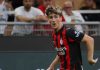 Alexis Saelemaekers di laga AC Milan vs Bari