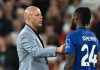 Arne Slot pelatih Liverpool dan Antoine Semenyo pemain Bournemouth