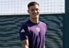 Benjamin Sesko di sesi latihan Manchester United