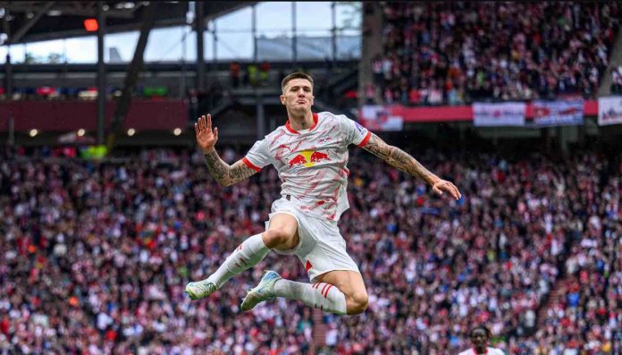 Benjamin Sesko pemain RB Leipzig