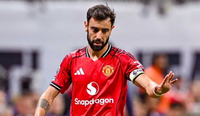 Bruno Fernandes di laga Manchester United vs Everton