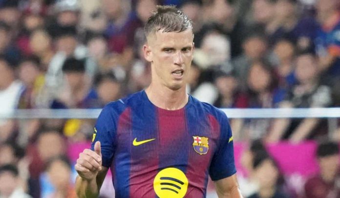 Dani Olmo di laga Vissel Kobe vs Real Madrid