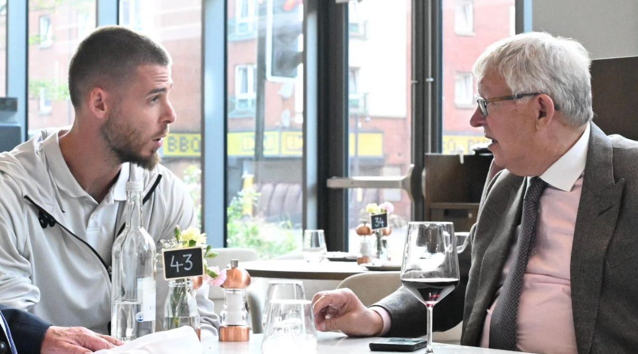 David De Gea dan Sir Alex Ferguson - Manchester United