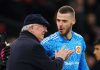 David de Gea berbicara dengan Alex Ferguson