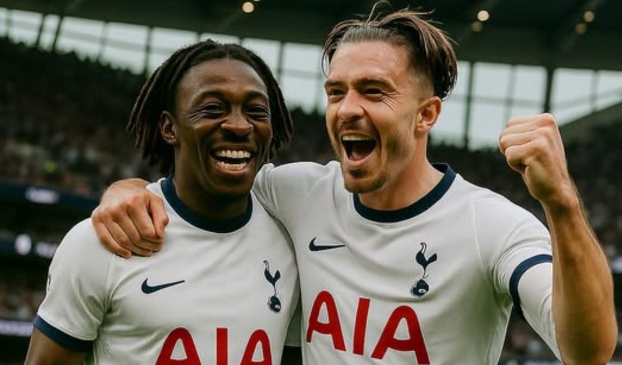 Eberechi Eze dan Jack Grealish - Timnas Inggris