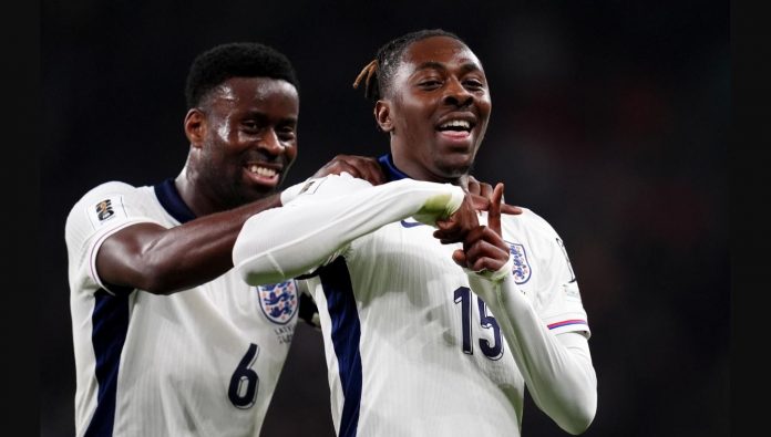 Eberechi Eze dan Marc Guehi pemain Crystal Palace