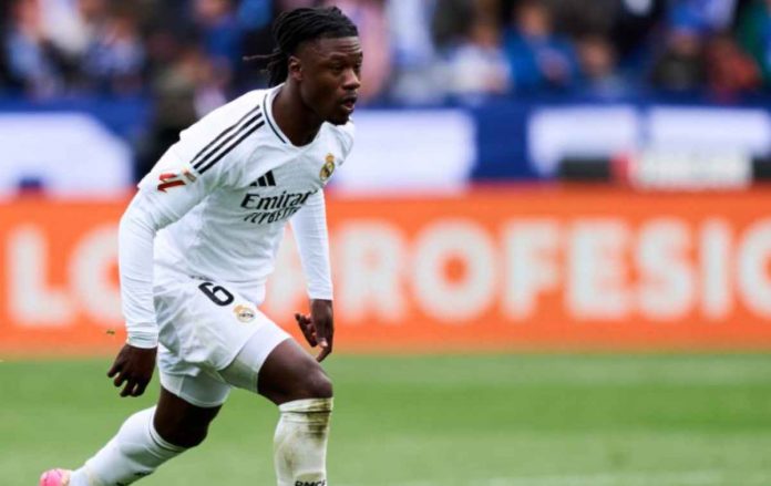 Eduardo Camavinga dalam aksinya untuk Real Madrid sebelum cedera