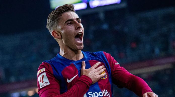 Fermin Lopez gelandang Barcelona
