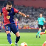 Ferran Torres dalam sebuah aksinya untuk Barcelona