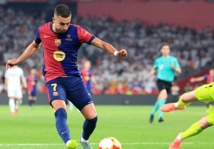 Ferran Torres dalam sebuah aksinya untuk Barcelona