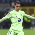 Frenkie de Jong dalam aksinya untuk Barcelona