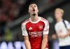 Gabriel Martinelli kecewa melewatkan peluang melawan Spurs