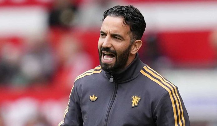 Gestur Ruben Amorim di laga Manchester United vs Fiorentina