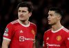 Harry Maguire berbicara dengan Cristiano Ronaldo selama masih bersama di Manchester United