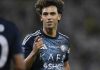 Joao Felix merayakan golnya untuk Al-Nassr