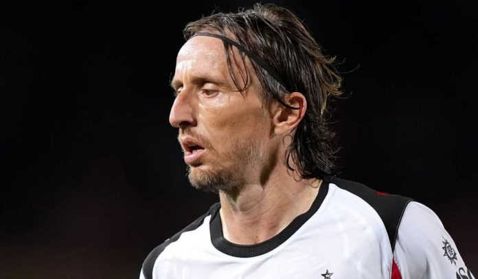 Luka Modric tampil dalam debut di AC Milan di Serie A'