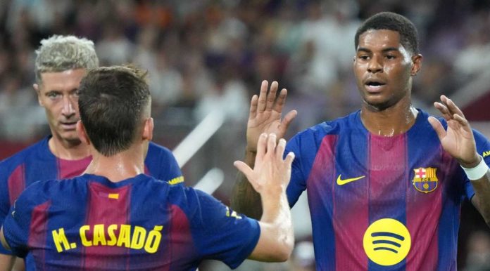 Marcus Rashford pemain Barcelona