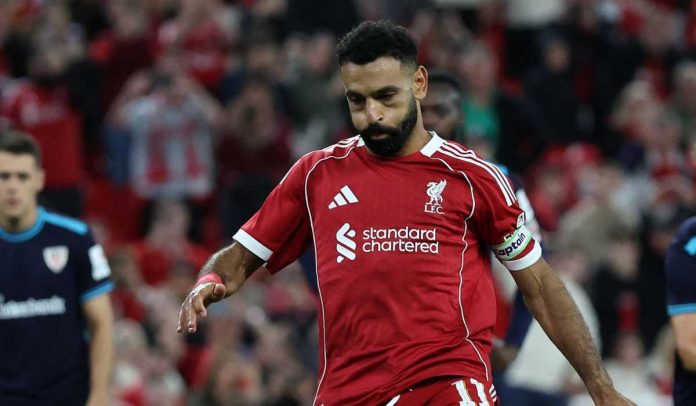 Mohamed Salah gagal mengeksekusi penalti melawan Athletic Bilbao