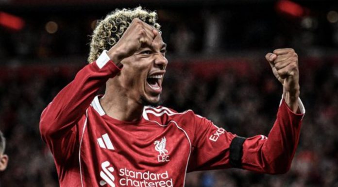 Hugo Ekitike cetak gol kedua Liverpool