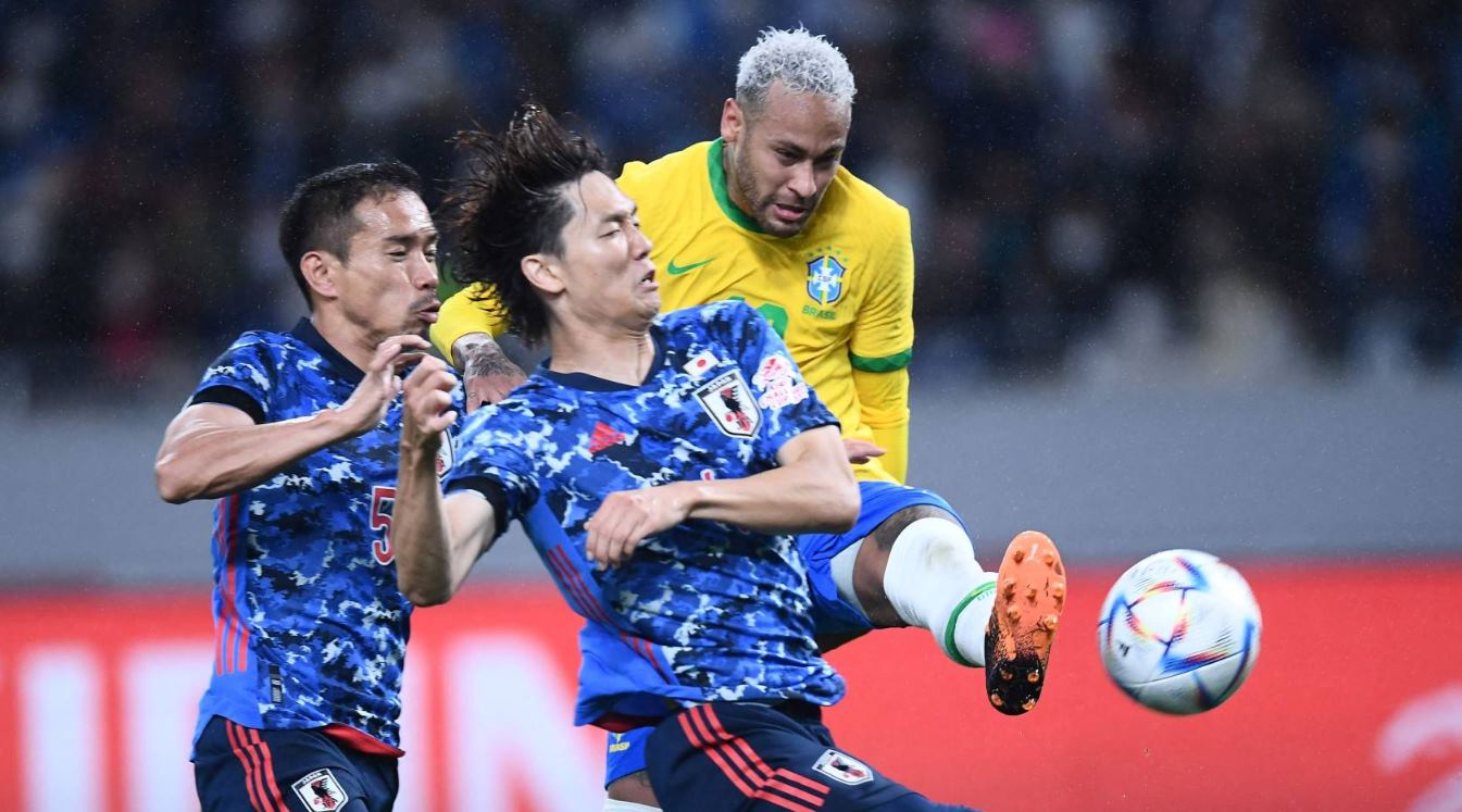 Pemain timnas Brasil Neymar saat melawan Timnas Jepang pada tahun 2022